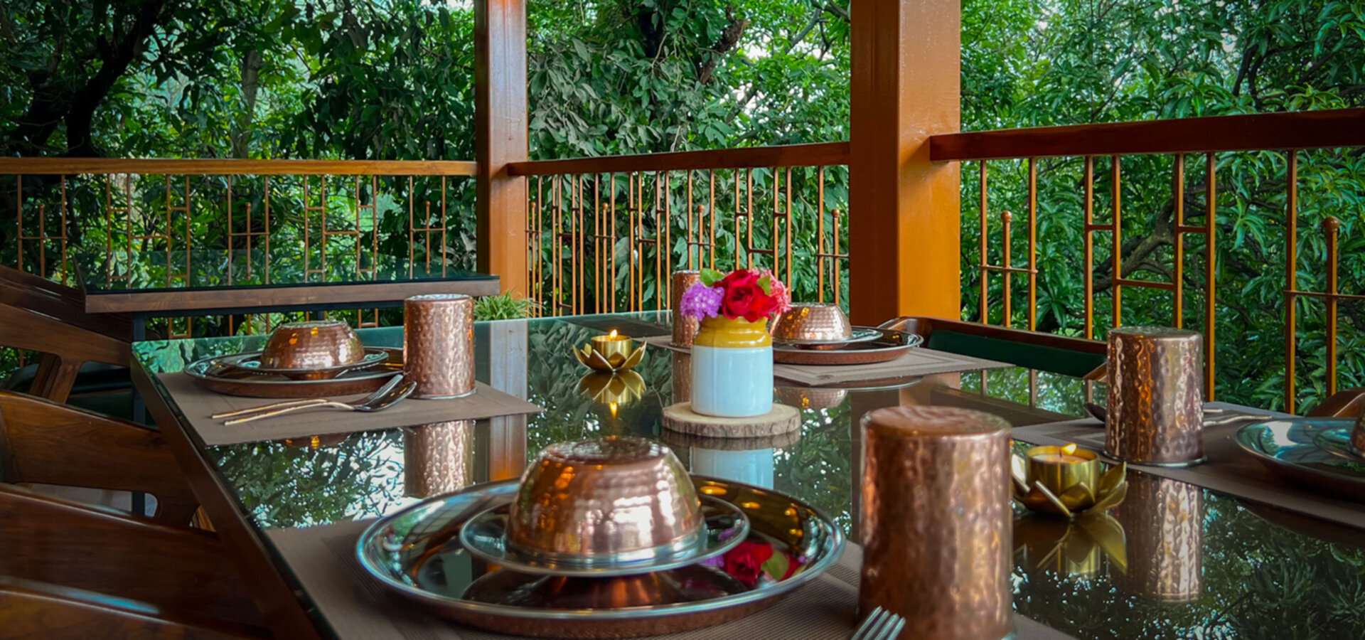Boutique resort garden at Antheia Resorts